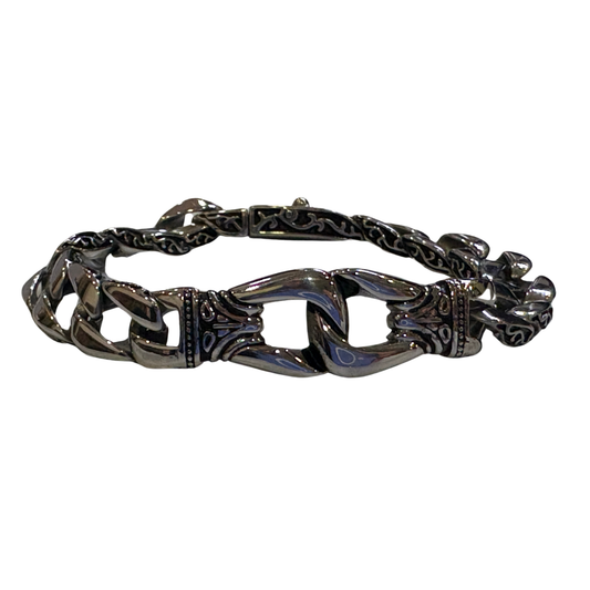 Premium Engraved Pure Stainless Steel Bracelet