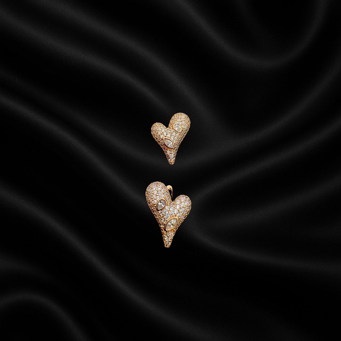 Cute Heart Stud Earrings for Women