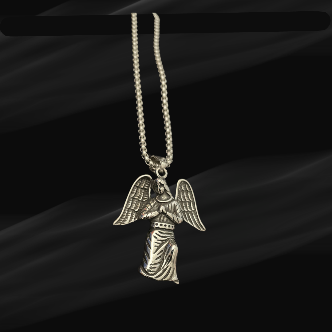 Angel Mother Mary Pendant with Chain