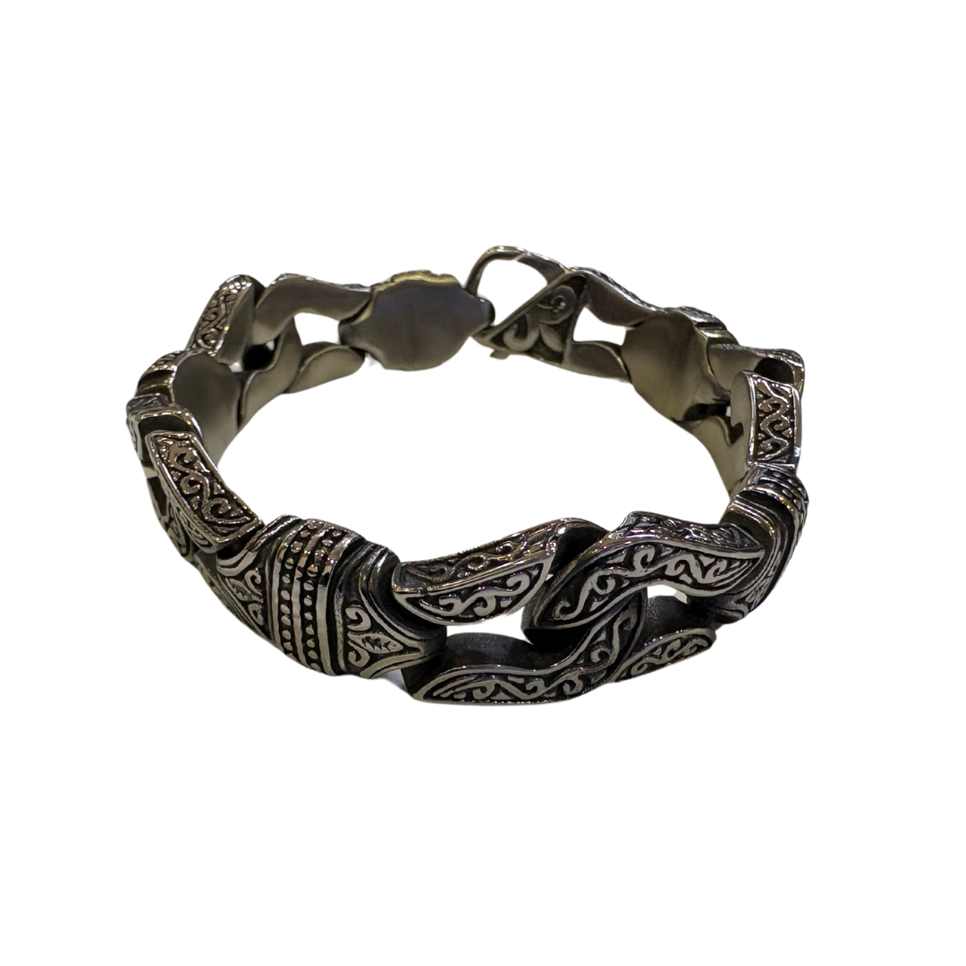 Monarch Tribal Titanium Steel Bracelet