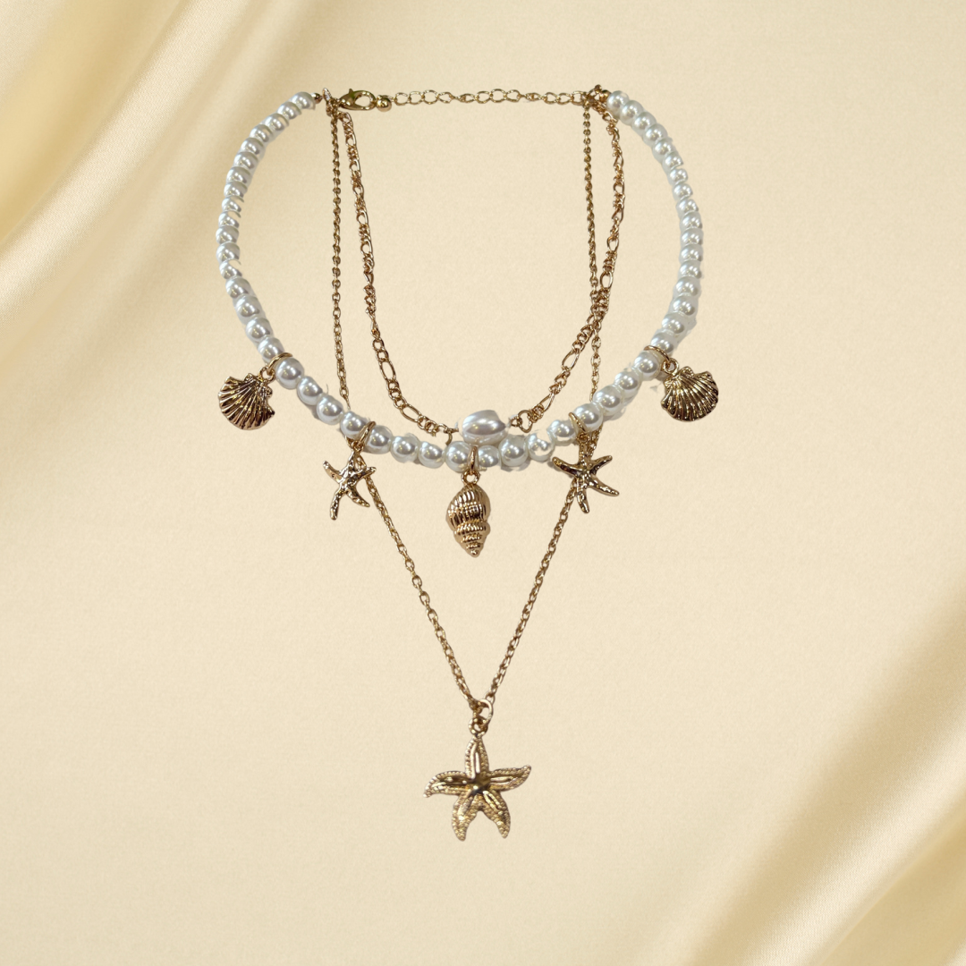 Ocean Charm Layered Necklace