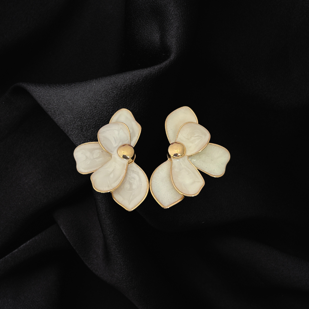 Enamel Butterfly Wing Earrings