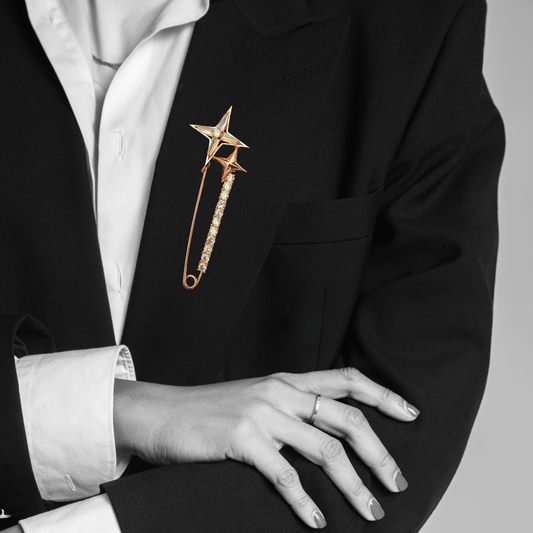 Star Comet Lapel Pin for Women