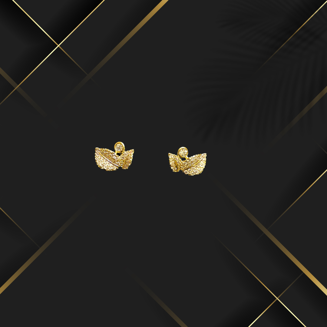 Small Leaf Shaped Earrings for Girls