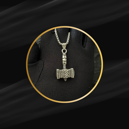 Thor Hammer Pendant with Chain