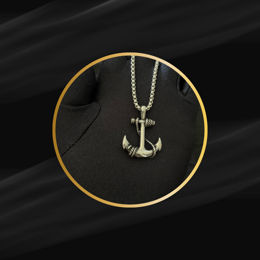 Nautical & Vintage Style Anchor Pendant with Chain