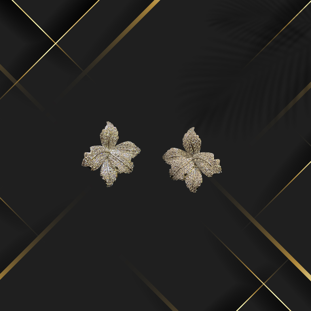Pretty Flower AD Studded Earrings for Women