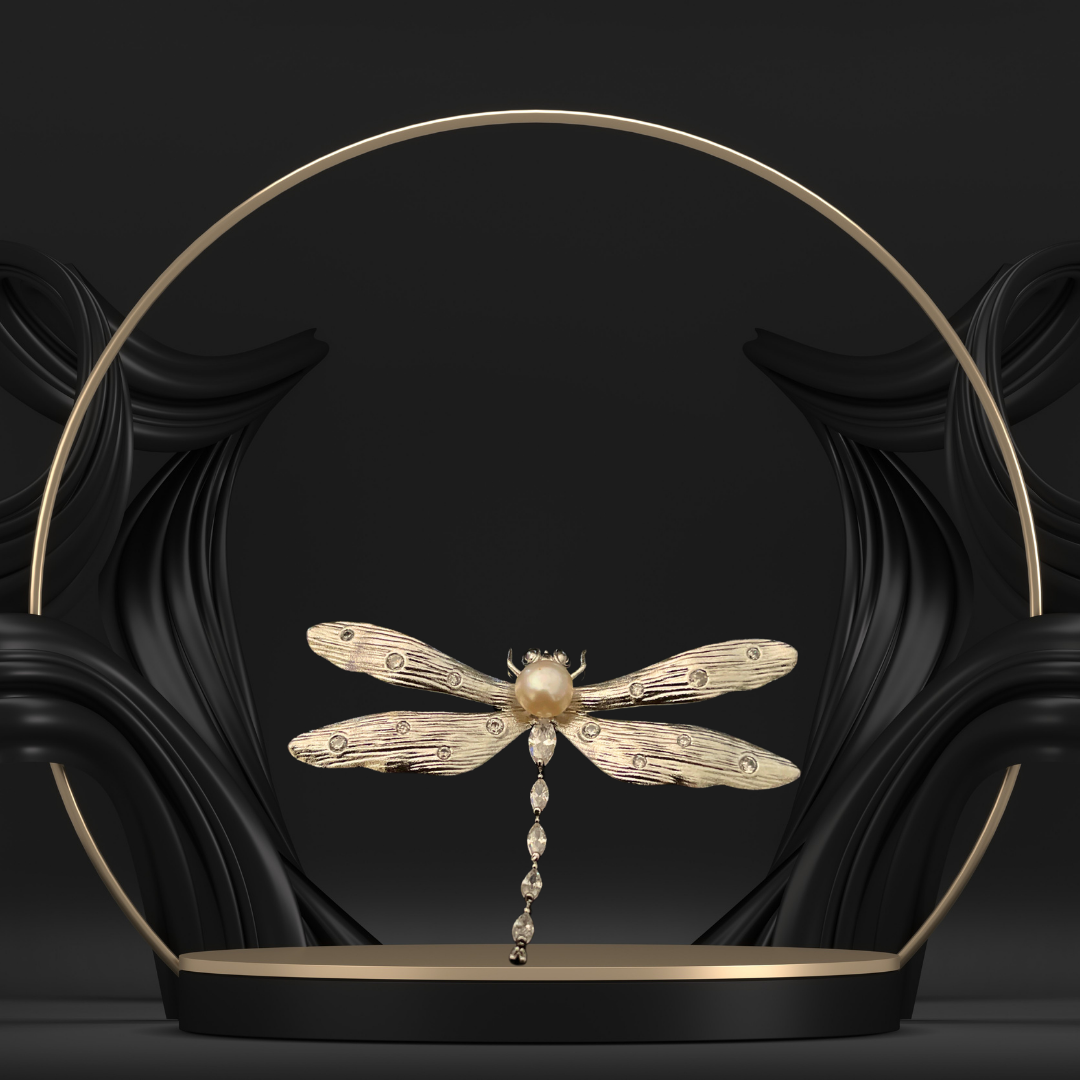 Dragonfly Brooch for Women