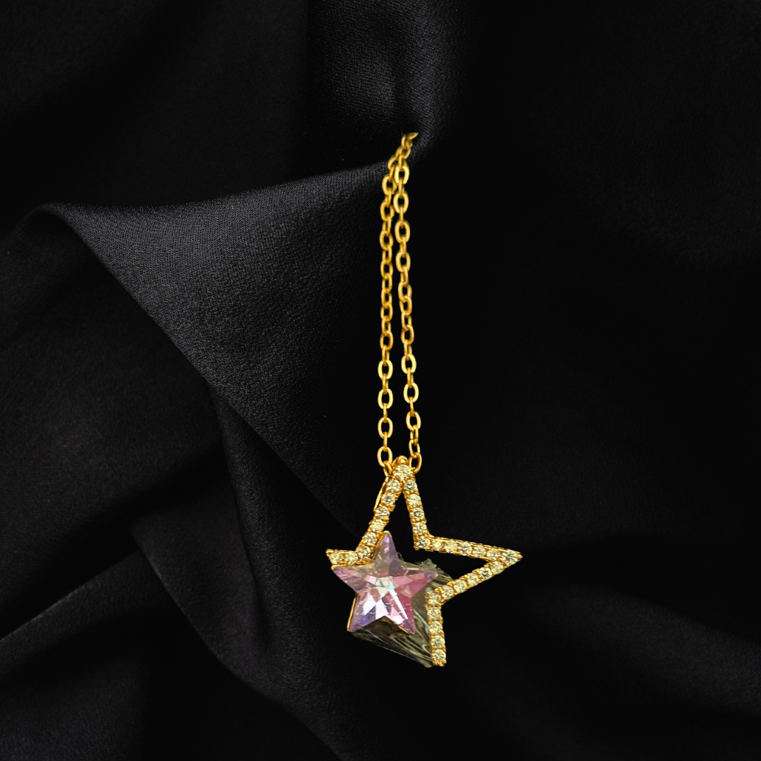 Swarovski Stone Star Pendant Necklace