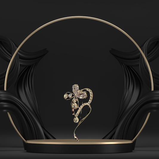 Designer Flower Brooch for Women