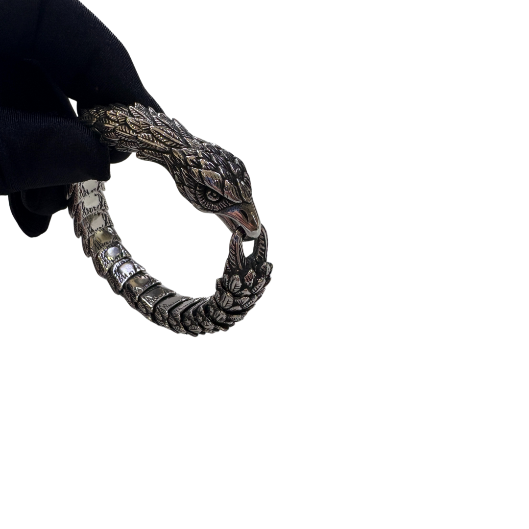 Viking Eagle Head Pure Titanium Premium Steel Bracelet