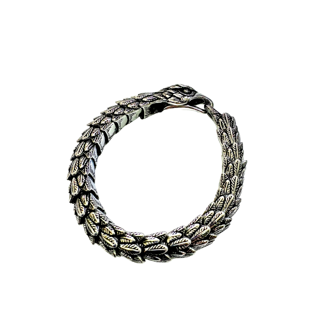 Viking Eagle Head Pure Titanium Premium Steel Bracelet