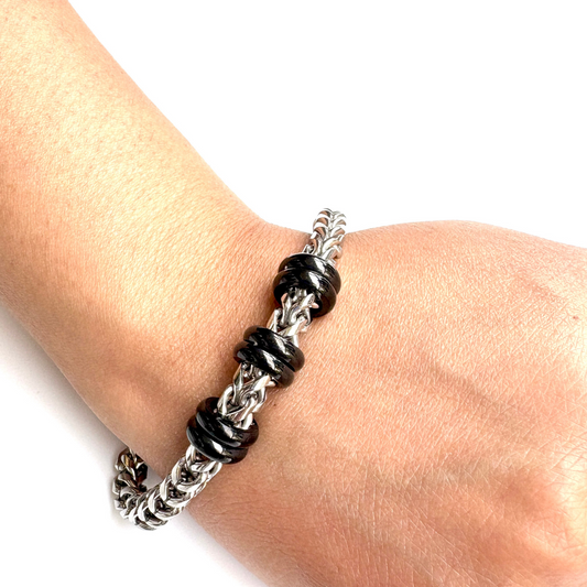 Men's Classic Chain Bracelet with Beads