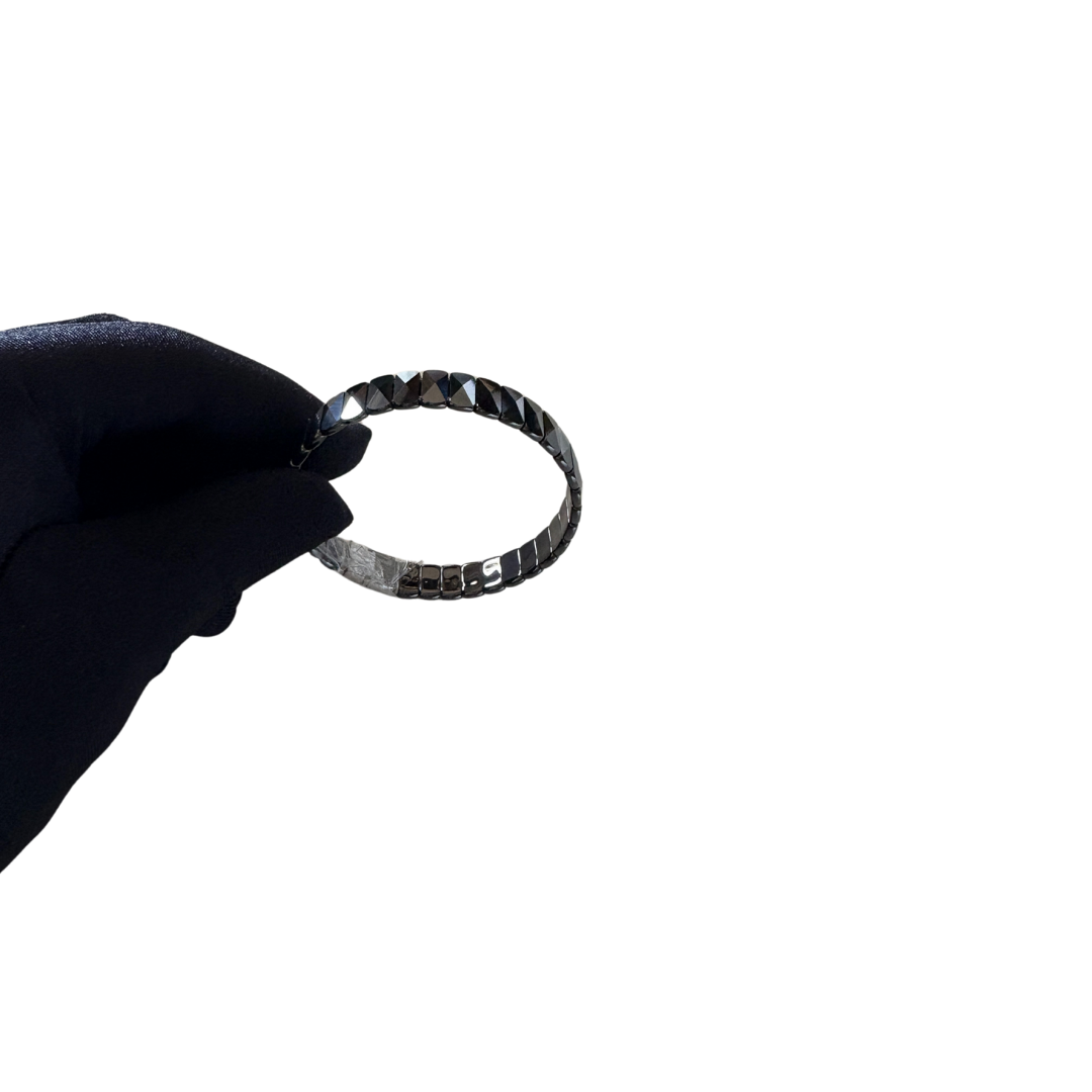 Unisex Premium Diamond Cut Ceramic Cuff Bracelet