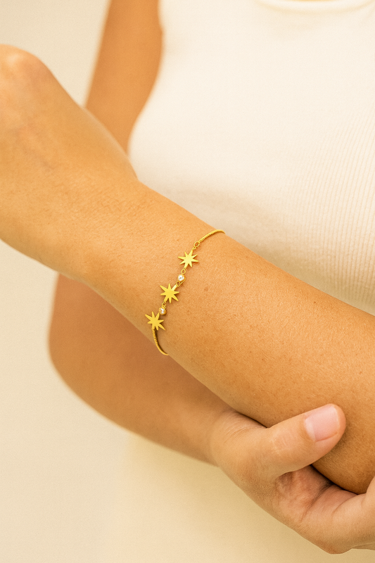 Celestial Starburst Adjustable Bracelet