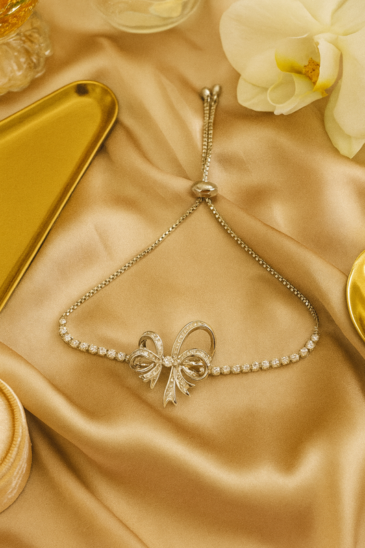 Bow Knot Crystal Adjustable Bracelet