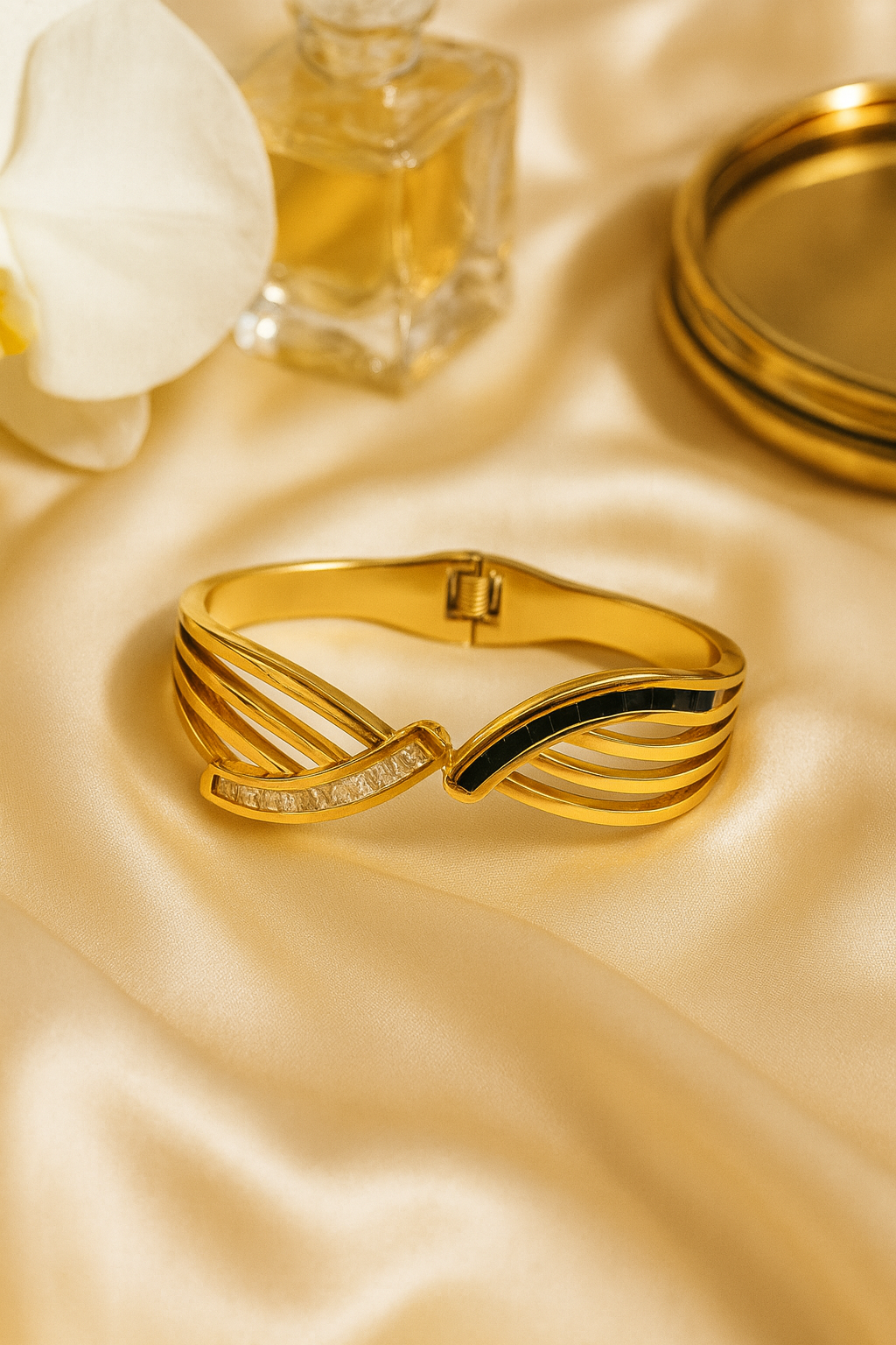 Infinity Heavy AD-Studded Handcuff Bracelet