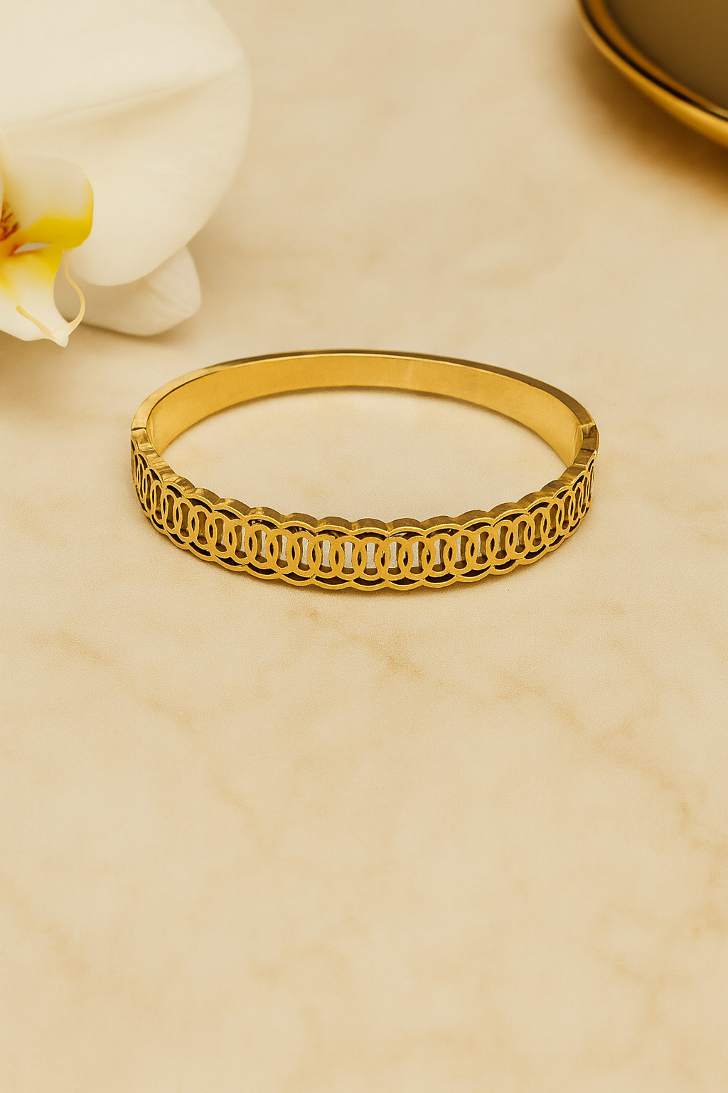 Elegant Designer Cutout Bracelet