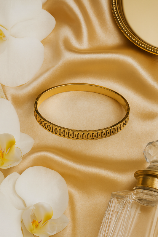 Elegant Designer Cutout Bracelet