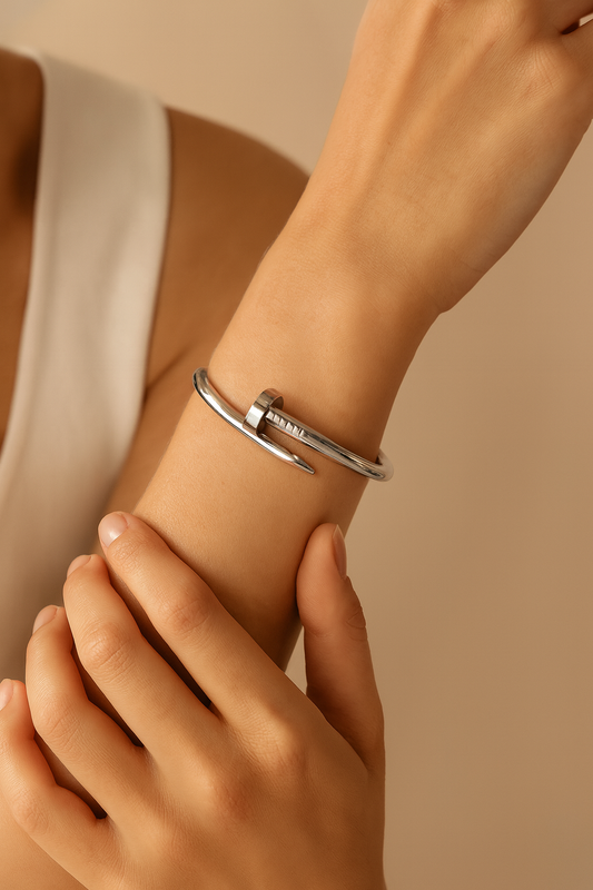 Cartier-Inspired Nail Cuff Bracelet