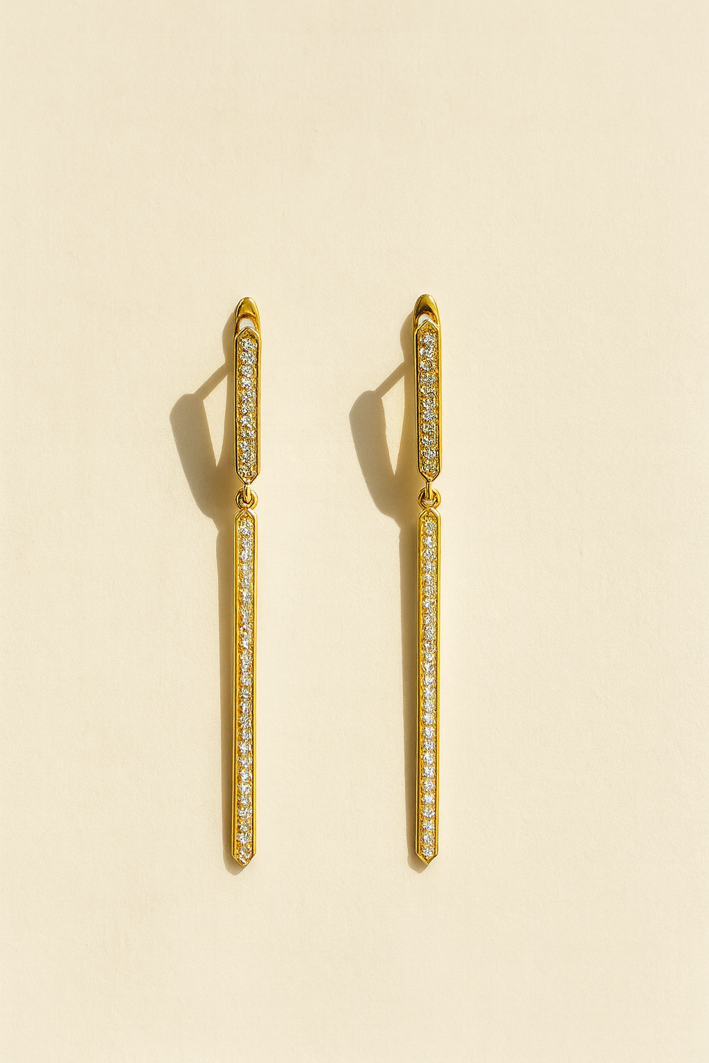 Long Gold Drop Earrings for Women