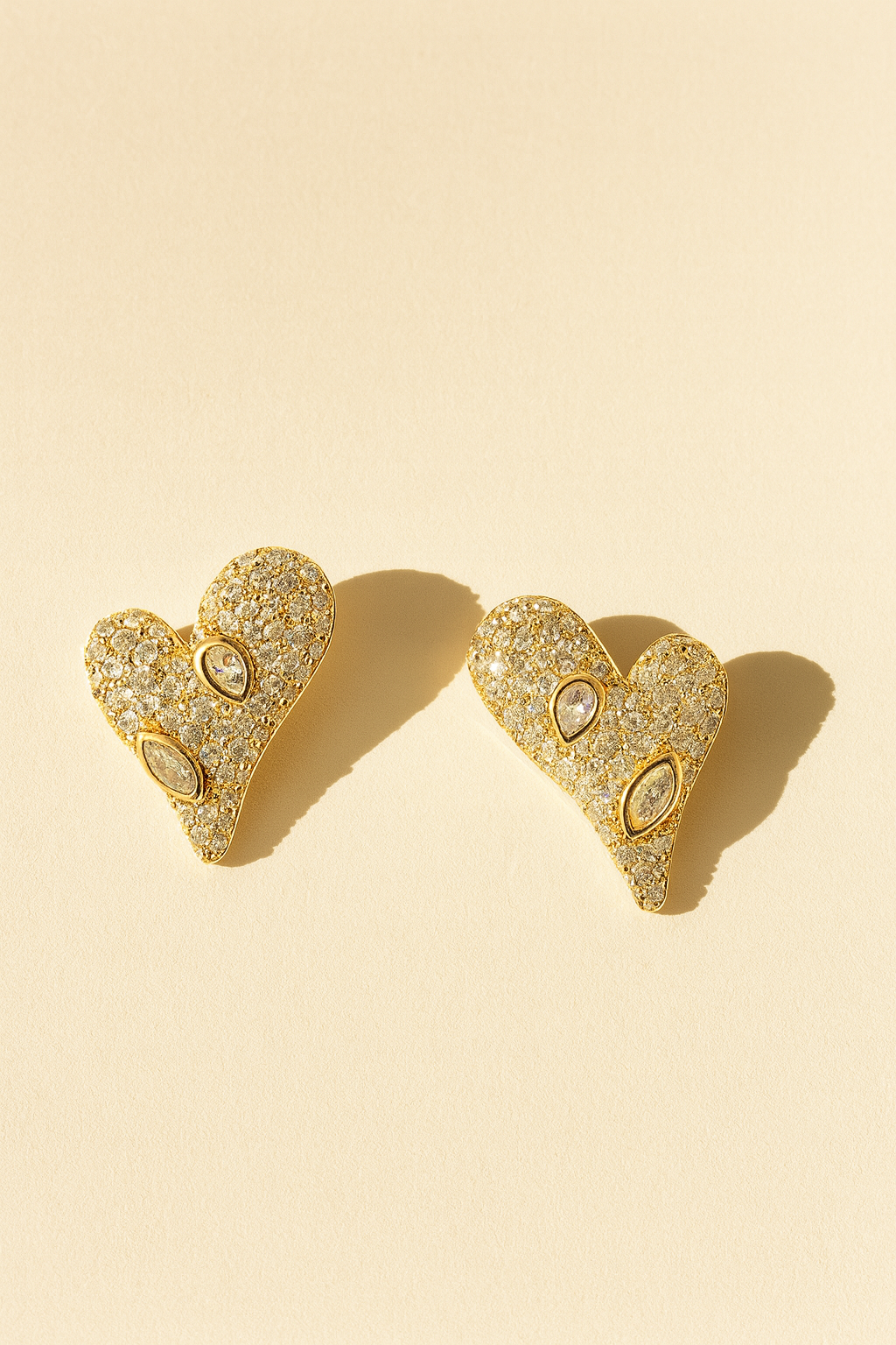 Cute Heart Stud Earrings for Women