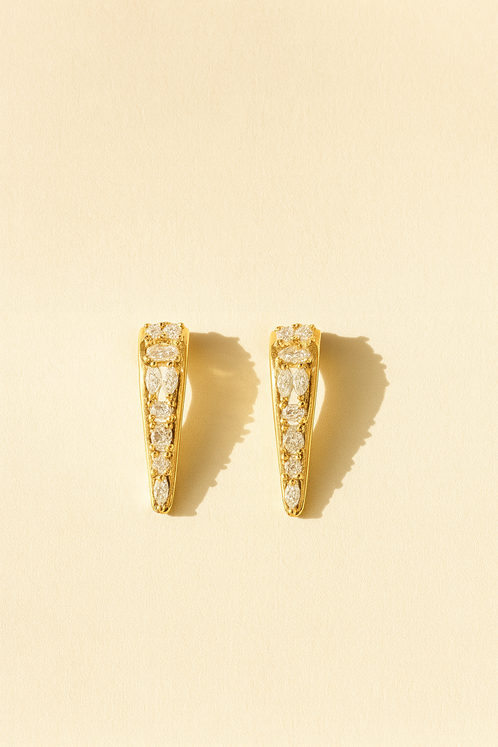 Elegant Crystal Hoop Earrings for Women