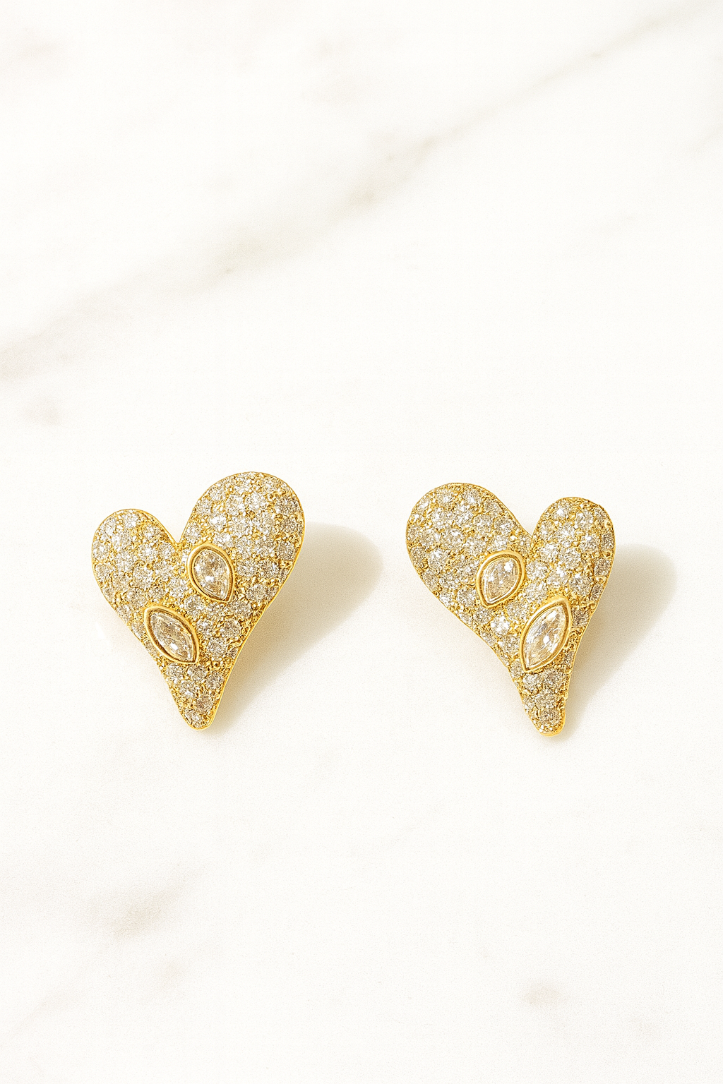 Cute Heart Stud Earrings for Women