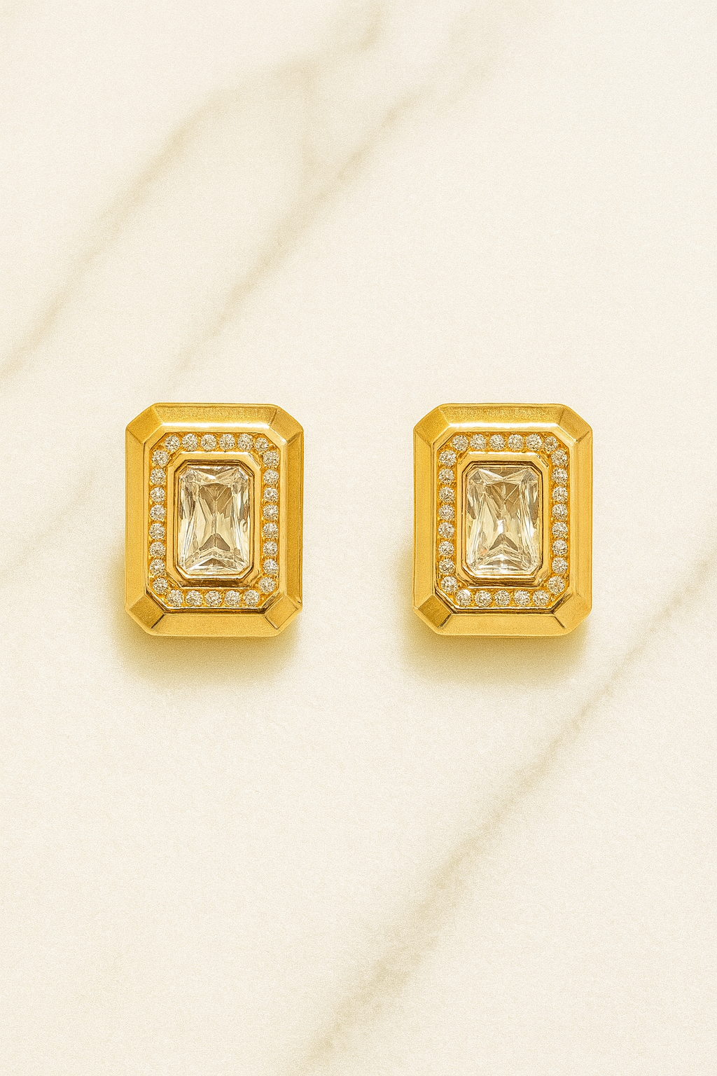 Gold-Plated Stud Earrings for Women
