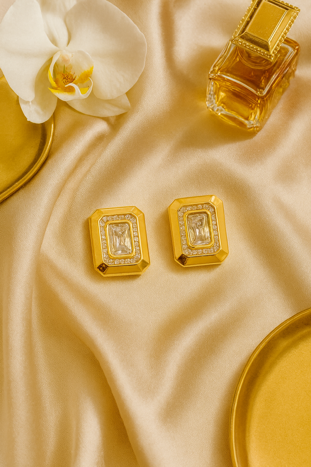 Gold-Plated Stud Earrings for Women