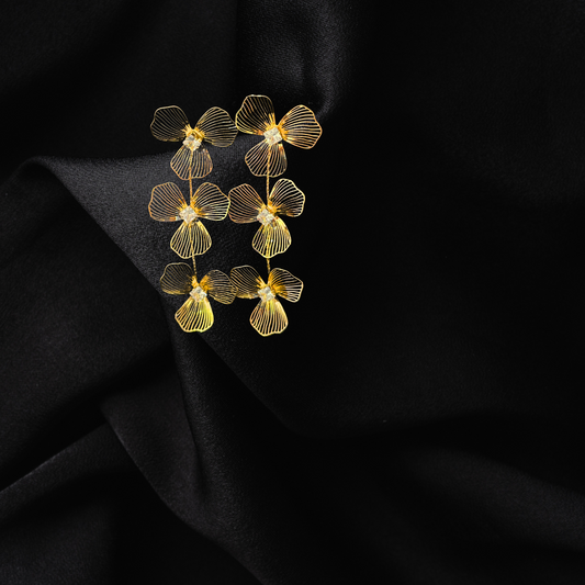 Daisy Flower Drop Earrings