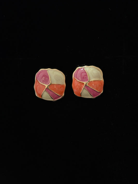 Pink & White MOP Blush Earrings