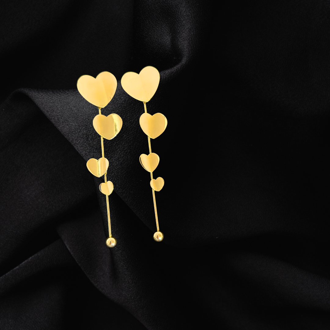 Dangling Heart Earrings