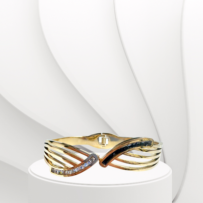 Infinity Heavy AD-Studded Handcuff Bracelet