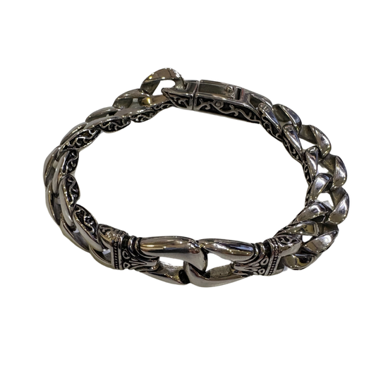 Premium Engraved Pure Stainless Steel Bracelet