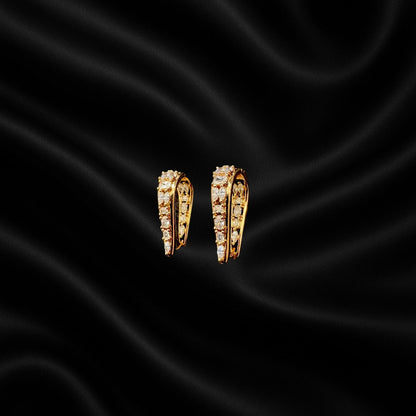 Elegant Crystal Hoop Earrings for Women