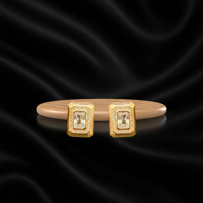 Gold-Plated Stud Earrings for Women
