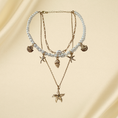 Ocean Charm Layered Necklace