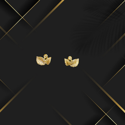 Small Leaf Shaped Earrings for Girls