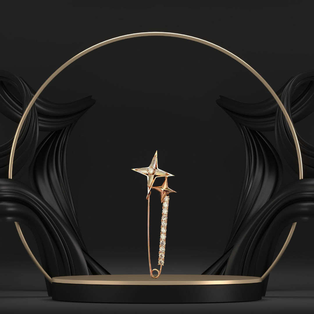 Star Comet Lapel Pin for Women
