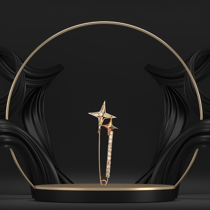 Star Comet Lapel Pin for Women