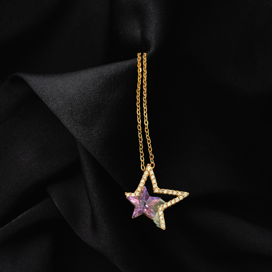 Swarovski Stone Star Pendant Necklace