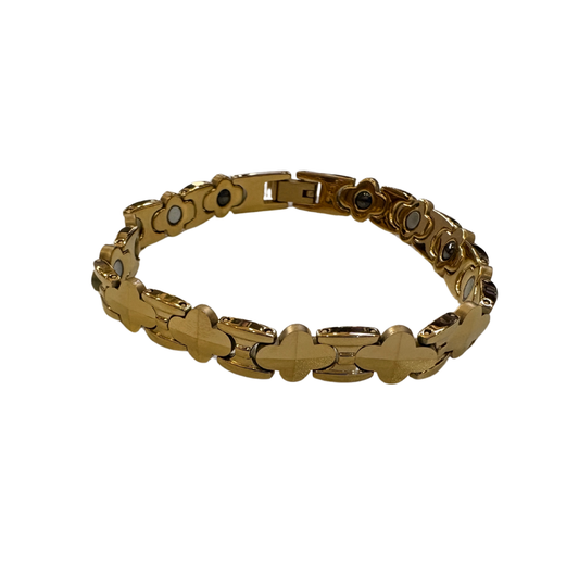 Unisex Premium Ceramic Chain Bracelet | Golden