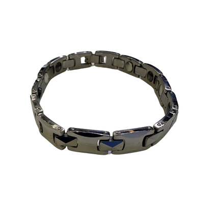 Unisex Premium Ceramic Chain Bracelet | Silver