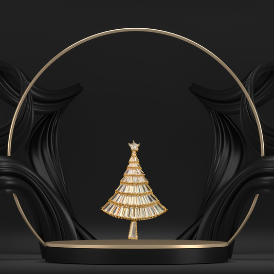 Christmas Tree Brooch for Women – Perfect for Blazers & Dresses