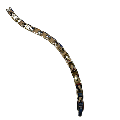 Unisex Premium Ceramic Chain Bracelet | Silver