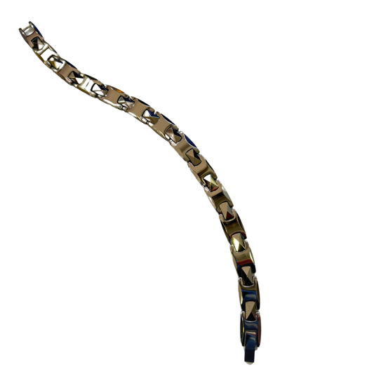 Unisex Premium Ceramic Chain Bracelet | Silver