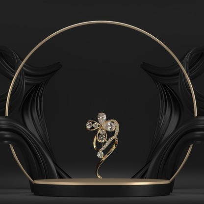 Designer Flower Brooch for Women