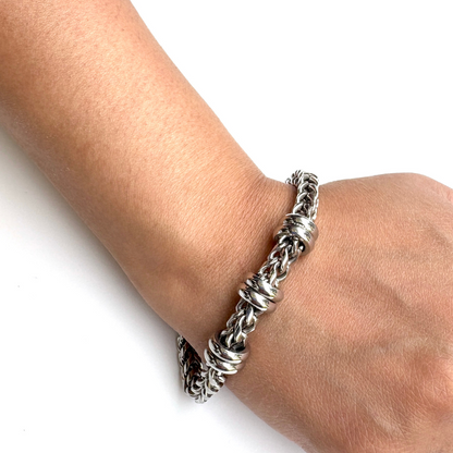 Men's Classic Chain Bracelet with Beads