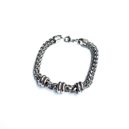 Men's Classic Chain Bracelet with Beads